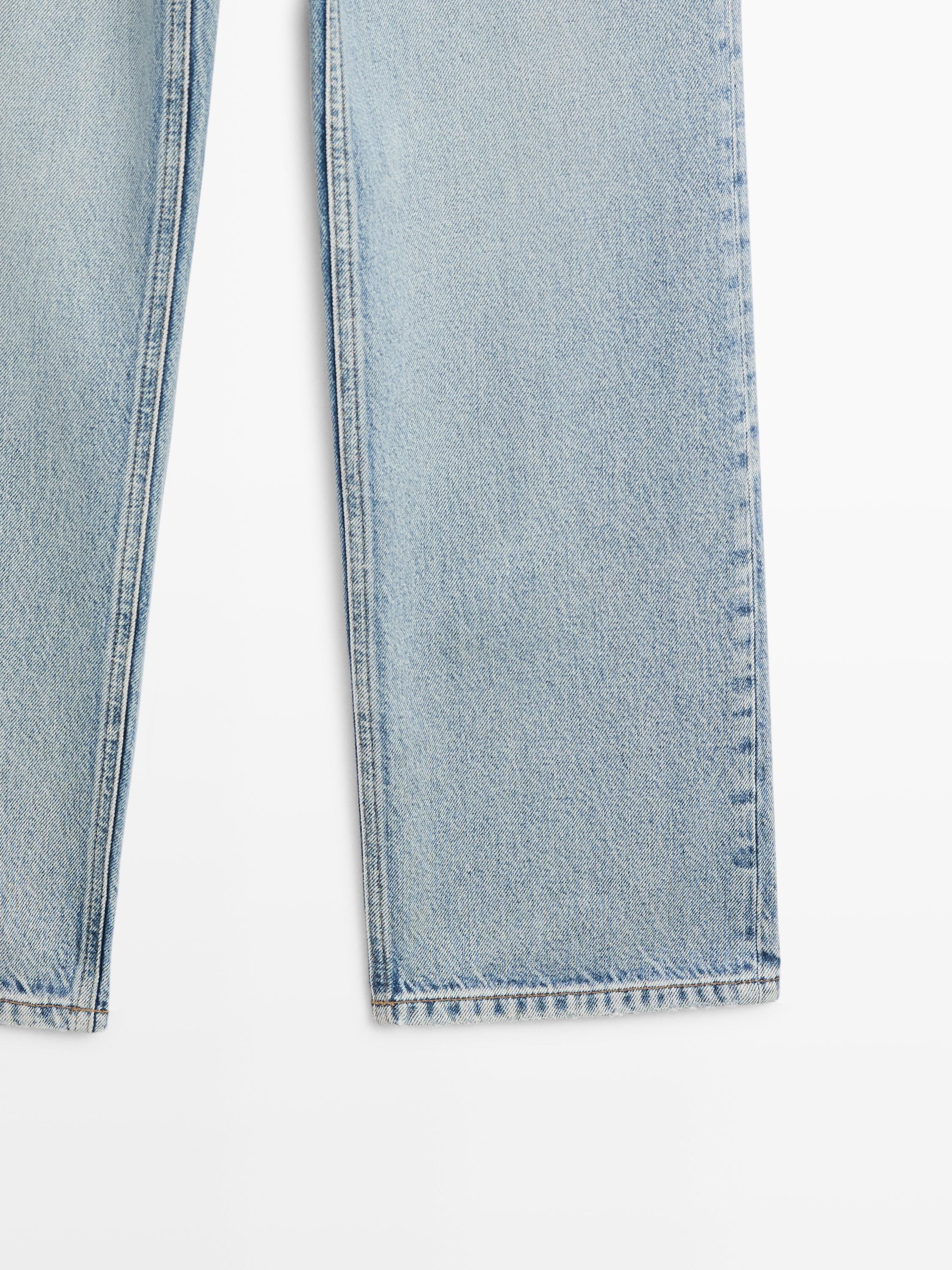 Jean straight taille haute